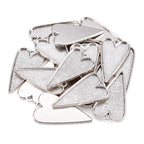 Pandahall 50pcs Tibetan Style Alloy Heart Large Pendant Cabochon Bezel Settings Cabochons Tray Cover Necklace Charms Antique Silver