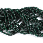 150PCS 2x4mm Natural Blackish Green Jade Stone Rondelle Beads Abacus Disk Stone Beads Round Loose Spacer Gemstone for DIY Bracelet Necklace Jewelry Making - color: Dark green Jade Stone, size: 2x4mm Abacus Disk