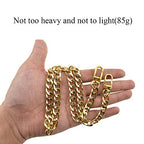 HAHIYO Purse Chain Strap 23.6 inches Yellow Gold for Shoulder Cross Body Sling Handbag Clutch Replacement Strap Comfortable Flat 0.4" Wide 2.4mm Thick Metal 1 Pack - size: Yellow Gold 23.6 inches