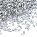 uxcell 1400Pcs Glass Bugle Beads, 1.9x1.5mm Tube Mini Loose Glass Seed Spacer Bead for DIY Earrings Necklaces Bracelets Jewelry Making (Gray Blue) - color: Gray Blue, size: 1.9x1.5mm