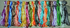 China Natural 100% Mulberry Silk Floss Handmade Embroidery Jewelry Making Threads DIY Kits 100 Colors 22m Each（100pcs） - color: 100 COLOR