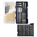 WORKPRO Drill Bit Set, 66-Pieces Impact Driver Bits Set and Screwdriver Bits Set for Screw Driving and Wood Metal Drilling with Storage Case, 1/4" Hex Shank - style: 66 PCS