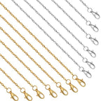 Lemonkey 24 Pack Necklace Chains Bulk,Gold and Silver Plated DIY Cable Link Chains for Jewelry Making 22 Inches - color: Gold and Silver, size: 22inch