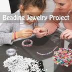 Clay Beads, 8000Pcs White Clay Heishi Beads for Bracelets Making, Flat Round Polymer Heishi Beads for DIY Jewelry Making - color: 8000pcs White