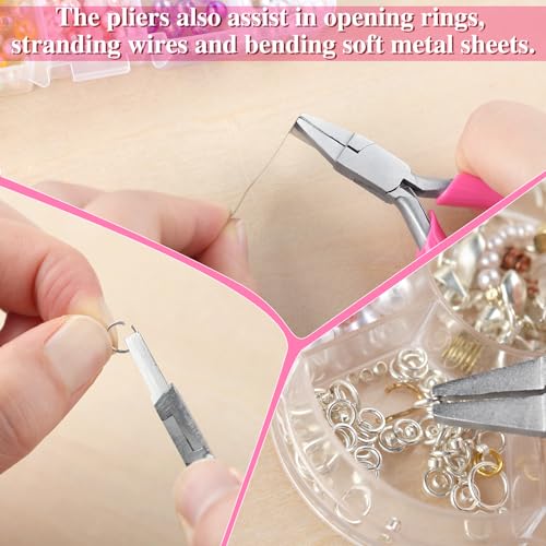 SPEEDWOX 3 Inch Duckbill Mini Flat Nose Pliers for Jewelry Making - Small Pliers, Smooth Jaw, Jewelry Tool - style: Duckbill Pliers