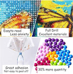 A8MENX0 5D Mountain Diamond Art Painting Kits for Adults,Full Drill Diamond Dots Paintings for Beginners,DIY Crafts Kits Paint with Round Diamonds Pictures Gem Art Painting DIY Crafts Kits 12x16 inch - color: Pink Mountain