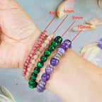 Natural Green Aventurine Beads 8mm Round Stone Beads for DIY Bracelets Necklace Earrings Making 45pcs - color: Green Aventurine, size: 8mm