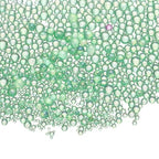 Iridescent Glass Tiny Bubble Beads, 0.4-3mm 20g No Hole Micro Mini Round Peacock Green Water Droplets Beads - Applications: for Resin, Nail Art, Dollhouse Bath Tub, 2-Pieces - color: Peacock Green, size: φ0.4-3mm