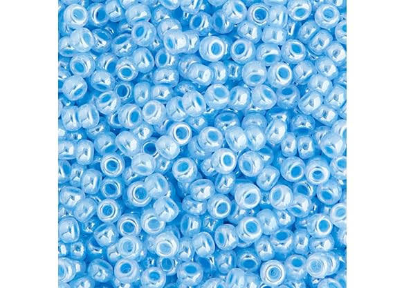 Miyuki Seed Bead 11/0 APX.22g - Lt.Crystal Sapphire Japanese Glass Seed Beads - color: Lt.Crystal Sapphire