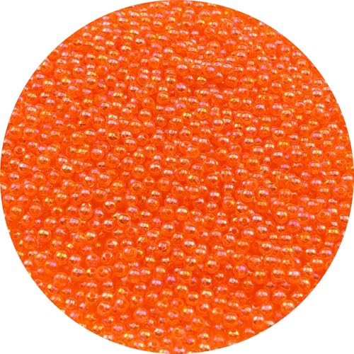 2000pcs 4mm Acrylic Round Beads AB Colors Acrylic Beads Round Spacer Beads with Hole for DIY Bracelet Necklace Jewelry Making Supplies Handmade Craft(Dark Orange AB) - color: Dark Orange AB, size: 4mm