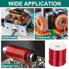 MECCANIXITY 26 AWG Magnet Wire, 26 Gauge Enameled Copper Wire, 1 Lb Magnetic Coil Wire for Transformer, Motor, Electric, 155C(311F) - size: 26 AWG