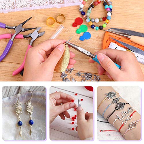 shynek Jewelry Making Kit - Adults Supplies with Tools, Wires, Findings & Charms for Making & Repair