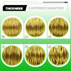 Aluminum Craft Wire,8 Gauge (3mm) Fluorescent Yellow Bendable Wire,32 Feet Continuous Roll for Jewelry Making,Sculpting,Floral & Armature Projects - size: 8 Gauge 32FT, style: Fluorescent Yellow
