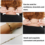 Zpsolution 6mm Magnetic Jewelry Clasps Lobster Clasp Oval Shape for Necklace Bracelet 8 pcs - color: Oval Gold and Silver