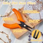 Mini Flat Nose Pliers for Jewelry Making - 4-Inch Duck Billed Smooth Jaw Micro Pliers - Wire Bending, Wrapping, Forming Tools - style: Mini Flat Nose Pliers