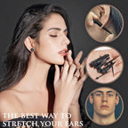 Longbeauty 14G-00G 36pcs Ear Gauges Stretching Kit Surgical Steel Tapers for Ears Gauge Starter Kits Single Flat Top Gauges Plugs for Women Men - color: Black