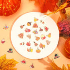 MARFOREVER 40Pcs/20 Pairs Fall Charms, Thanksgiving Charm for Jewelry Making, Autumn Pumpkin Maple Leaf Turkey Enamel Pendants for Bracelet Necklace Earrings Making Accessories - style: Fall