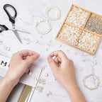 Juexica 500 Pcs ABS Imitation Pearl Beads Star Heart Bowknot Circle Flower White Aesthetic Beads for Jewelry Making Bracelets Necklaces Earrings Key Chains Accessories DIY Crafts(Classic Style) - color: Classic Style