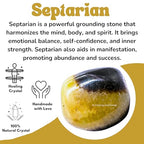 Amazing Gemstone Septarian Crystal Tumbled Stones Polished Rocks - Natural Gem Stones for Healing - DIY Crystals for Protection (1 Piece) - color: Septarian