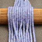 BONNY BOXX 150PCs Natural New Purple Agate Spacer Beads, Loose Semi Precious Flat Round Gemstone Heishi Disc Stone Beads for Beading Jewelry Making 4mm*2mm - color: New Purple Agate, size: 4MM*2MM