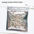 100 Pcs Heart Shape Spacer Beads Small Hole Spacer Beads Metal Loose Beads for Making Bracelet Necklace Earring Accessories DIY Handmade Craft (Silver) - color: Silver