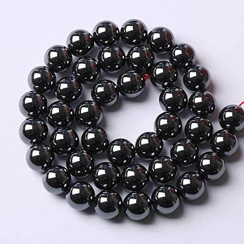 103pcs 4mm AAA Black Hematite Beads Natural Stone Gemstone Round Loose Beads for Jewelry Making DIY Bracelets - color: Black Hematite, size: 4mm