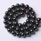 103pcs 4mm AAA Black Hematite Beads Natural Stone Gemstone Round Loose Beads for Jewelry Making DIY Bracelets - color: Black Hematite, size: 4mm