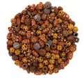 Assorted Small Old World Acrylic Bead Bulk Mix - Suns, Tubes, Hearts, Spheres, and Flowers - Loose Beads DIY Craft Bracelets Necklaces Macrame - 155 g