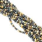 60PCS 6mm Natural Dream Tiger Eye Stone Round Loose Beads for Jewelry Making DIY Bracelet Necklace Materials 1 Strand 15" - color: Dream Tiger Eye, size: 6mm