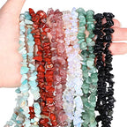 LAIDANLA White Opalite 400pcs Natural Chip Stone Beads 5-8mm Healing Crystal Irregular Gemstones Drilled DIY Loose Rocks Bead Crystal for Bracelet Earrings Necklace Jewelry Making Crafting - color: J-White Opalite