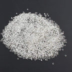 Perlin Glass Seed Beads 2mm 11/0 Round Mini Small Pony Beads 6500pcs for Making Earrings Bracelets Pendants Waist Jewelry DIY Handmade Silver Lined Color Kit (White) - color: White
