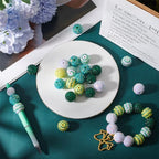 SUNNYCLUE 30Pcs 20mm Green Chunky Resin Rhinestone Beads Round Disco Ball Loose Spacer Beads for Jewelry Making DIY Bracelet Necklace Pen Supplies - color: 30pcs 20mm Green Rhinestone Beads