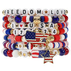 Twinfree Bohemia Beaded Bracelet for Women, Polymer Clay Stretch Bracelets - color: color 10