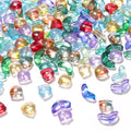 PAGOW 60pcs Tulip Flower Glass Beads, Czech Coloured Glaze Translucent Bracelet Beads, Colorful Handcrafted Crystal Loose Glass Beads for Spring Summer Valentines Wedding DIY Jewelry Making - color: Tulip Beads (Czech Glaze)