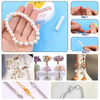 Glarks 1468Pcs Jewelry Making Supplies Kit with Pliers, Findings, Beading String for Repair, Making and Beading - size: 1468pcs