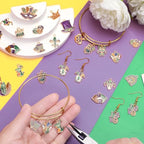 MARFOREVER 40 Pcs/20 Pairs Mardi Gras Charms for Jewelry Making, Glitter Mardi Gras Charm Carnival Mask Jester Fleur-de-lis Charms Pendants for Bracelets Necklace Earrings DIY Crafts Accessories Gifts - style: Mardi Gras