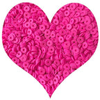 3000Pcs Flat Round Polymer Beads Vinyl Heishi Beads for Jewelry Making Women Necklace Bracelet Earrings (14-Rose Red) - color: 14-Rose Red