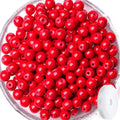 QINJIEJIE 100PCS Red Turquoise Beads 8mm Stone Beads Round Loose Gemstone Bead for Bracelet Beading Crystal Jewelry Making DIY Necklace Earrings 0.32" - color: Red Turquoise, size: 100PCS