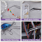 SPEEDWOX Bent Needle Nose Pliers With Smooth Jaw, 45 Degree Bent Long Nose Pliers, Hook & Needle Remover, Jewelry Making, Bending Wire & Small Object Gripping - style: Bent Needle Nose Pliers with Smooth Jaw