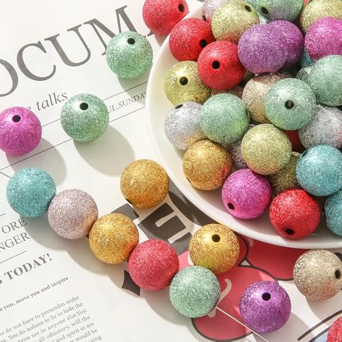 20mm Acrylic Beads 60pcs Color Fold Pearl Bead Chunky Bubblegum Beads for DIY Jewelry Making (fold Pearl) - color: uv pearl color