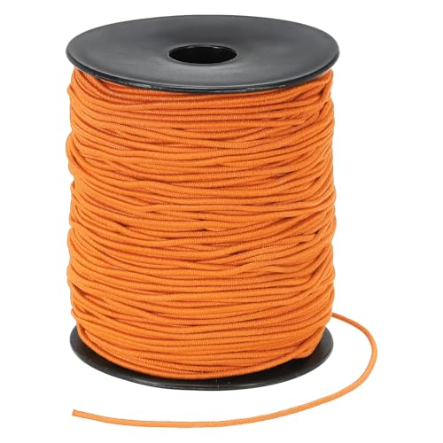 PATIKIL Stretchy String for Bracelets 109 Yards / 100m, 1.5mm Elastic Cord for Jewelry Making, Necklaces, Beading and Crafts DIY, Fluorescent Orange - color: Fluorescent Orange