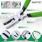 Mini Lineman's Pliers Combination Pliers with Cutter 5 Inch Wire Cutting Pliers Serrated Jaw Micro Linesman Plier for Twisting and Cutting Wires Clamping Screws Jewelry Making - style: Linemans Pliers