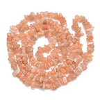 PLTbeads 5-8mm Natral Healing Gemstone Waist Bracelets Necklace Kit Irregular Stone DIY Crafts Design Jewelry Making 1 Strand per Bag Approxi 34 inch (Sunstone Chips) - color: Sunstone Chips