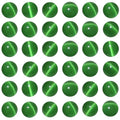 100pcs Dark Green Cat Eye Beads 8mm Round Semi Precious Stone Hole Size 1mm DIY Charm Spacer Beading Smooth Gemstone Loose Beads for Jewelry Making Bracelets Necklaces Earrings Crafting - color: Dark Green