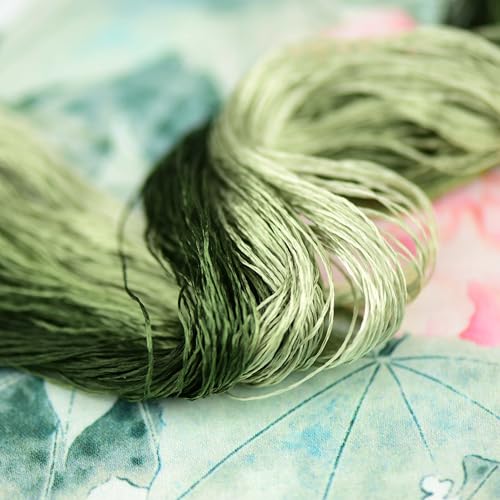 Natural 100% Mulberry Handmade Embroidery Silk Thread Silk Floss (32) - color: 32