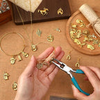 MARFOREVER 40 Pcs/20 Pairs Western Cowboy Cowgirl Charms for Jewelry Making, Antique Gold Dangle Charm Boot Hat Horse Cactus Pendants for Bracelet Necklace Earrings Making Accessories - style: Western Cowboy Cowgirl