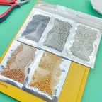 1000Pcs 3mm Round Brass Spacers for DIY Jewelry Making (Silver) - color: Silver, size: 3MM