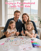 Mio Angle Clay Beads 2 Boxes 24 Colors Bracelet Making Kit, Round Letter Beads with Charm and Elastic Strings, Friendship Bracelets Holiday Gifts for Girls Adults - color: 24 Colors 2 BOX