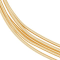 Beebeecraft 1 Box 3.28FT French Gimp Wire 18K Gold Plated Brass French Bullion Wire for Jewellery Making (1.6mm) - size: 200x1.6mm