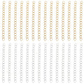 Beebeecraft 100Pcs Chain Extender for Jewelry Making 5cm 18K Gold & Sterling Silver Plated 304 Stainless Steel Tail Extension Chain for Bracelet Necklace DIY Crafts Findings Removable - color: Gold and Silver